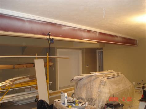 steel boxing beam|covering steel beam with board.